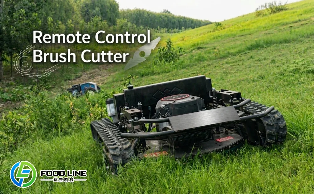 remote control brush cutter for slope mowing