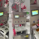 MAP Tray Sealing Machine for Meat Packaging in Brazil 4 tray modified atmosphere packaging machine