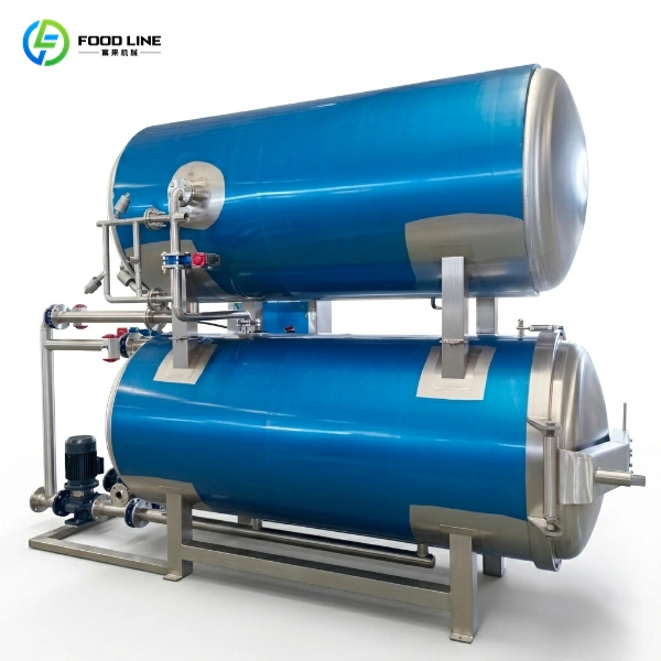 double layer water immersion retort autoclave