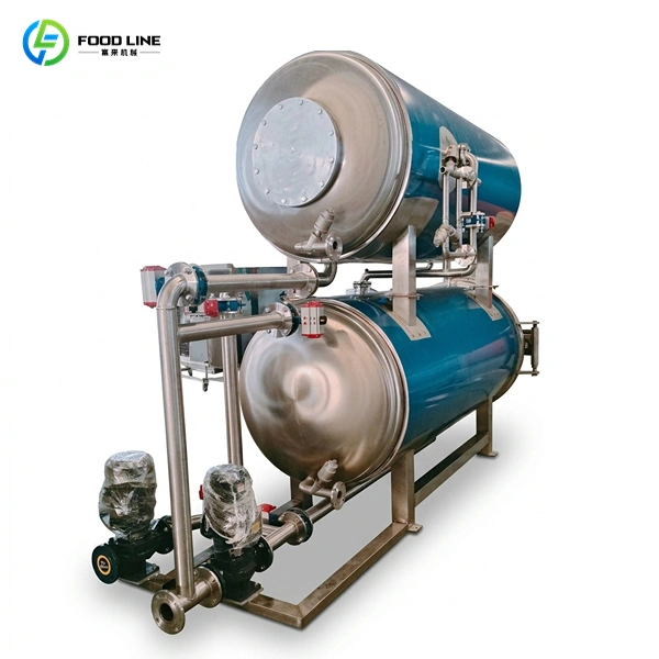 double tank water immersion retort sterilizer
