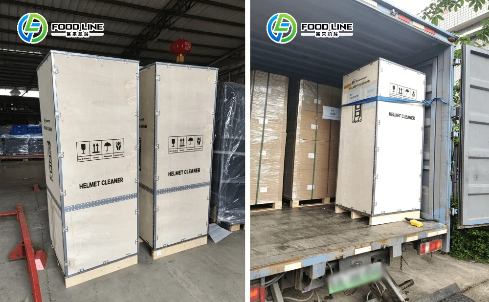 packaged helmet cleaning vending machine delivery