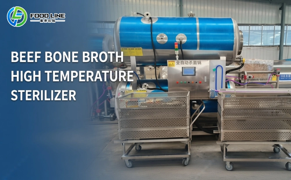 high temperature sterilizer solution for bone broth production